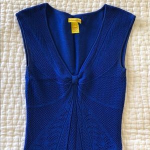 Catherine Malandrino midi dress, jewel-tone blue